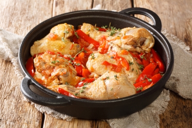 SAUTE DE POULET BASQUAISE (la part)